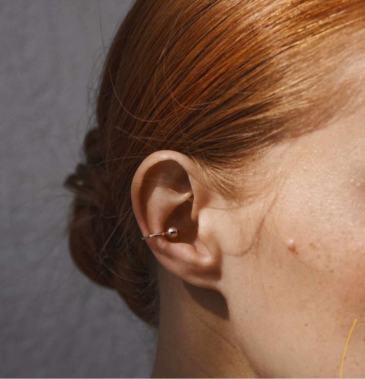 Ruhl - Ear Cuff en or 18 carats et perle - Vendue à l'unité