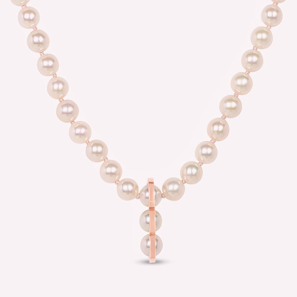La Réserve - Collier de perles en or rose