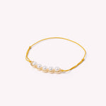 Charger l&#39;image dans la galerie, Coco Beach - Lien Or jaune et perles blanches
