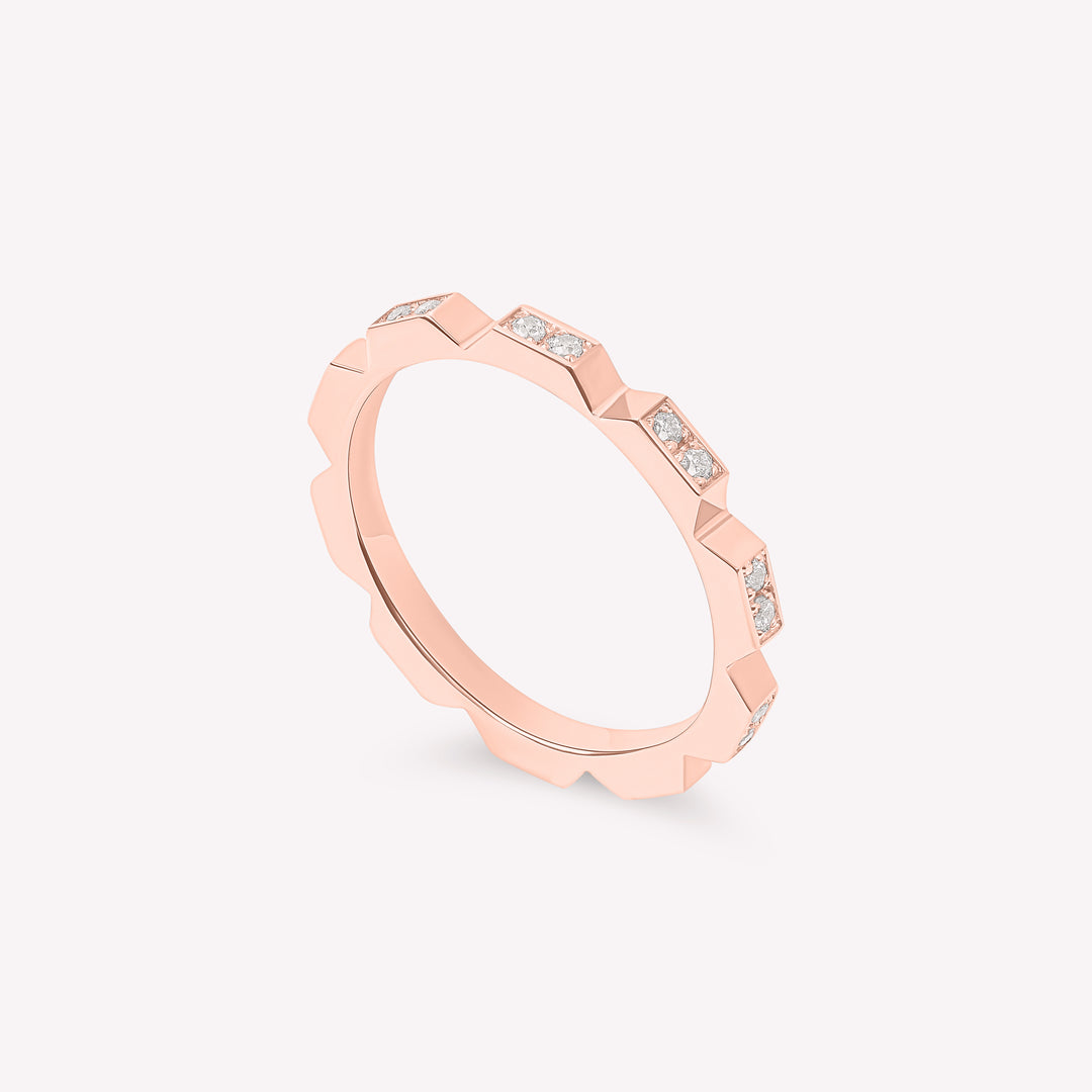 Alliance carrée en or 18 carats - Modèle Femme