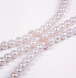Charger l&#39;image dans la galerie, La réserve - Collier 3 rangs - perles de culture blanches - or rose et diamants
