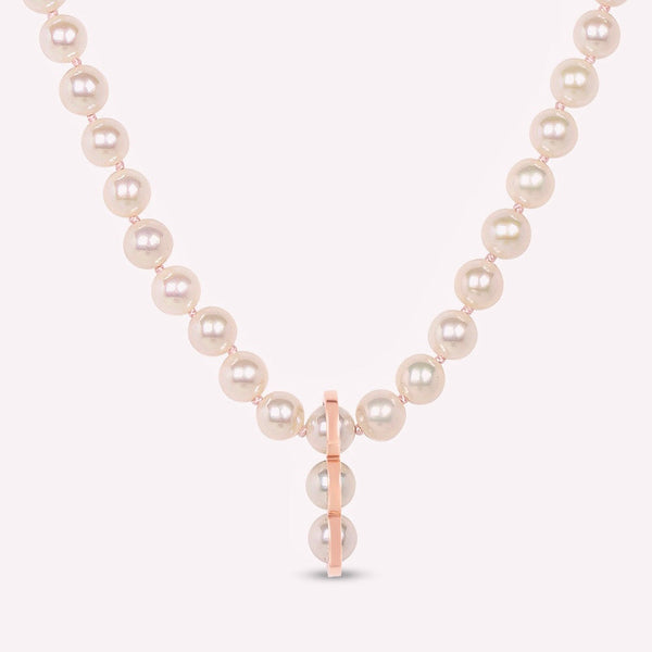 La Réserve - Collier de perles en or rose